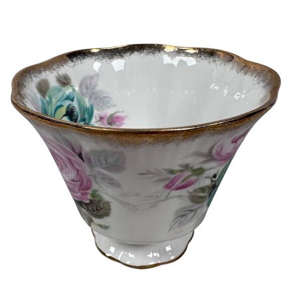 Royal Albert Summer Bounty Series Jade Cup & Saucer Set White Bone China England - Picture 5 of 12